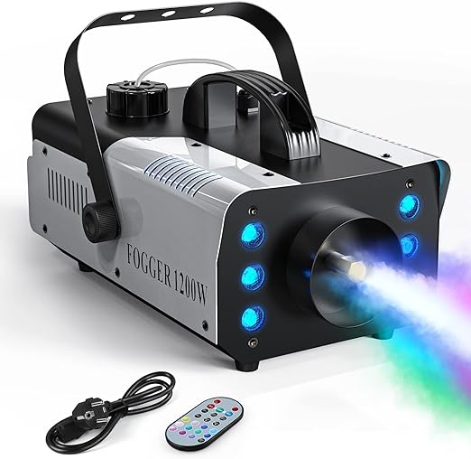 1200W Smoke Machine with RGB LED Lights & Remote