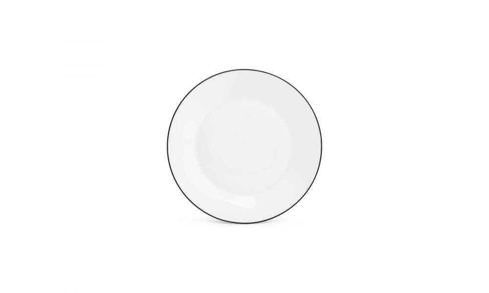 Starter Plate “Néo” – 24 cm White with Black Rim