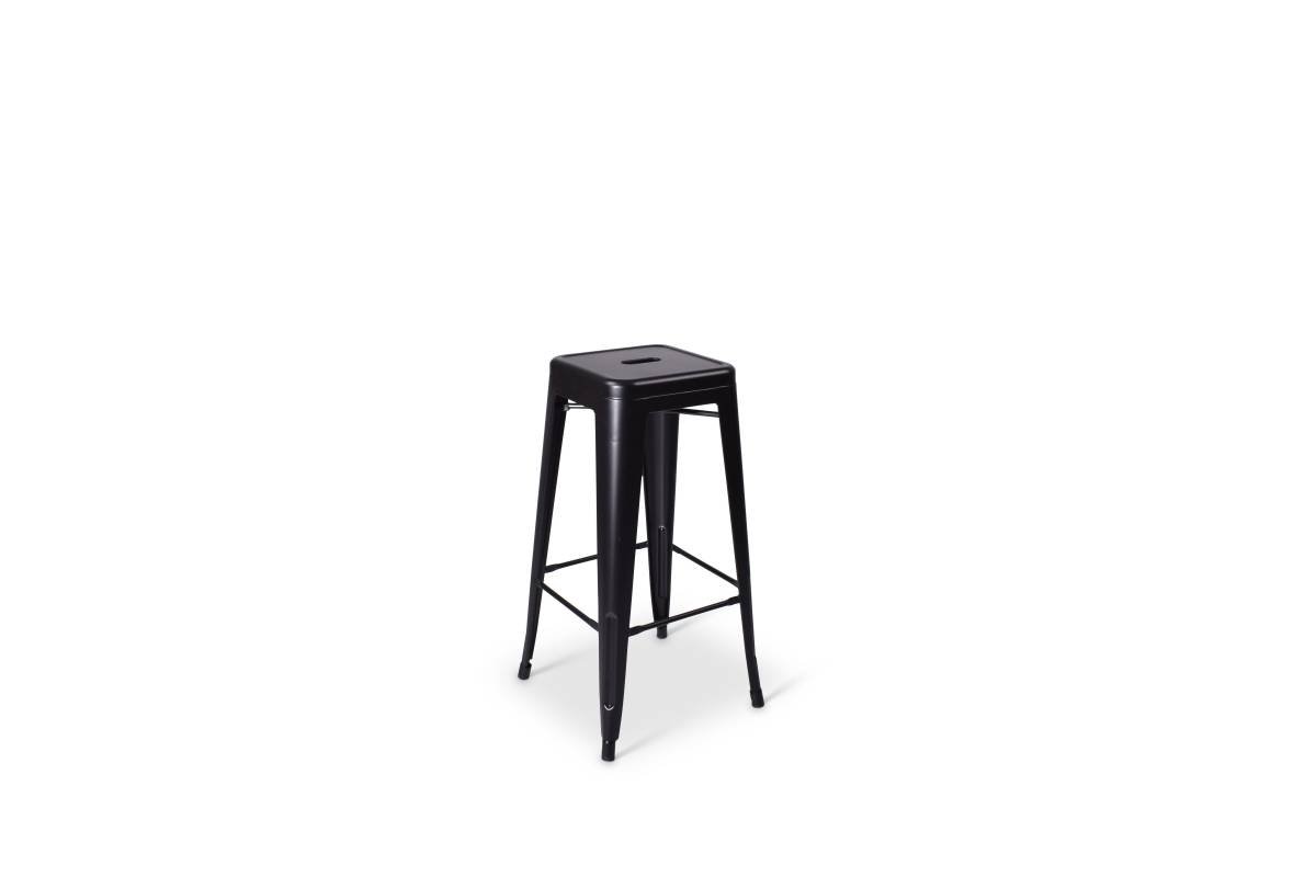 High Stool “Industry” – Black Metal (Bar Height)