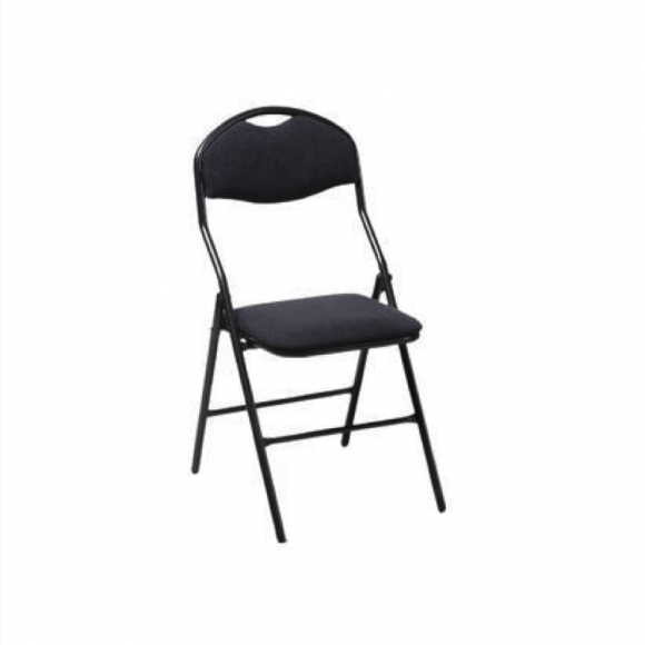 Vienna Folding Chair – Black Velvet Upholstery