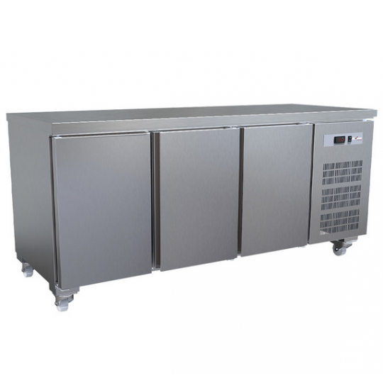 Refrigerated Table – 3 Doors, Ventilated – 405 L Capacity